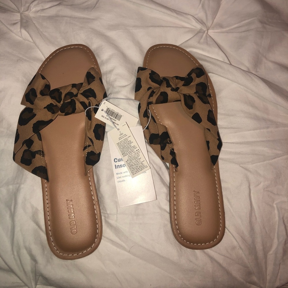 Leopard print sandals